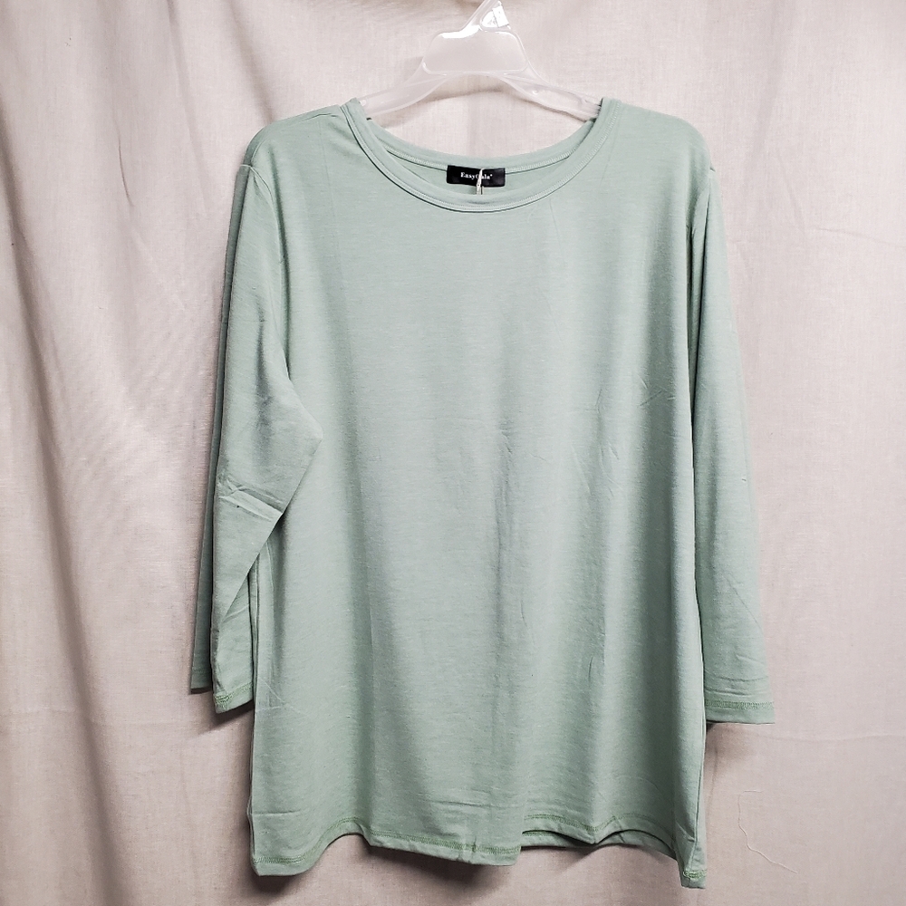 Light Green Long Sleeve Women's Top